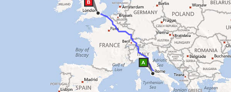 Как добраться из Рима в Лондон? Как добраться из Рима в Лондон?