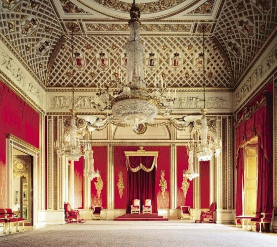 Букингемский дворец - тронный зал